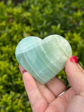 Load image into Gallery viewer, Pistachio Calcite Heart Carving
