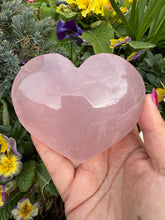 Load image into Gallery viewer, Rose Quartz Heart Carving On Stand
