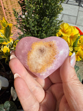 Load image into Gallery viewer, UV Reactive Natural Pink Aragonite Heart
