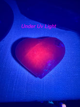 Load image into Gallery viewer, UV Reactive Natural Pink Aragonite Heart
