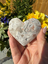 Load image into Gallery viewer, Mexico Crazy Lace Agate Heart with Druzy
