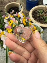 Load image into Gallery viewer, Garden Quartz Lodolite Heart Carving
