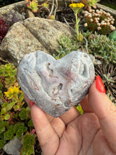 Load image into Gallery viewer, Druzy Mexican Crazy Lace Agate Heart Carving
