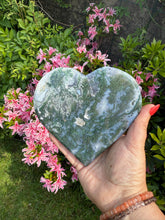 Load image into Gallery viewer, Moss Agate Heart Carving
