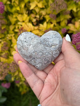 Load image into Gallery viewer, Mexico Crazy Lace Agate Heart Carving
