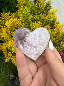 Lepidolite Book Mica Heart Carving