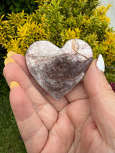 Load image into Gallery viewer, Lepidolite Book Mica Heart Carving
