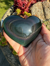 Load image into Gallery viewer, Rainbow Obsidian Heart Carving
