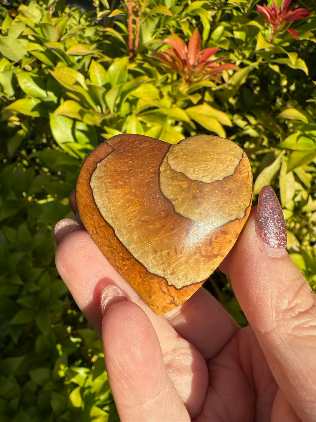 Picture Jasper Heart Carving