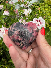 Load image into Gallery viewer, Rhodonite Heart Carving
