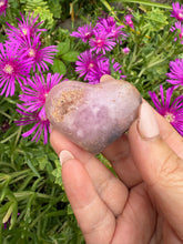 Load image into Gallery viewer, UV Reactive Pink Aragonite Heart Carving
