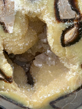 Load image into Gallery viewer, Extra Large Septarian Heart with Calcite on Custom Stand
