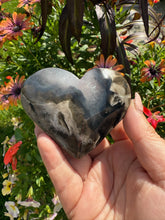 Load image into Gallery viewer, UV Reactive Volcano Agate Heart Carving
