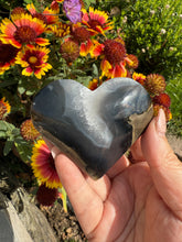 Load image into Gallery viewer, UV Reactive Volcano Agate Heart Carving

