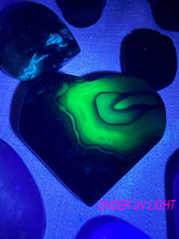 Load image into Gallery viewer, UV Reactive Volcano Agate Heart Carving
