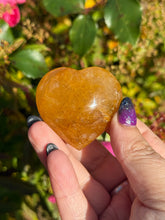 Load image into Gallery viewer, Golden Healer Quartz Heart Carving
