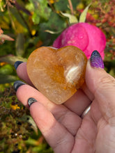 Load image into Gallery viewer, Golden Healer Quartz Heart Carving
