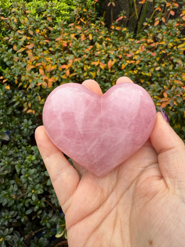 Rose Quartz Heart on a Stand
