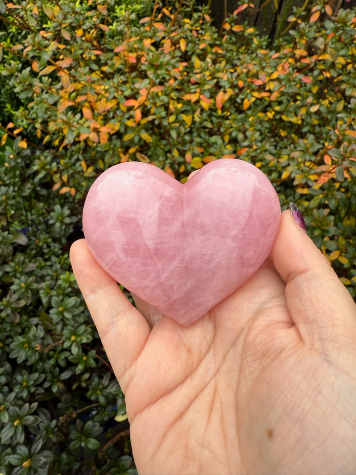 Rose Quartz Heart on a Stand