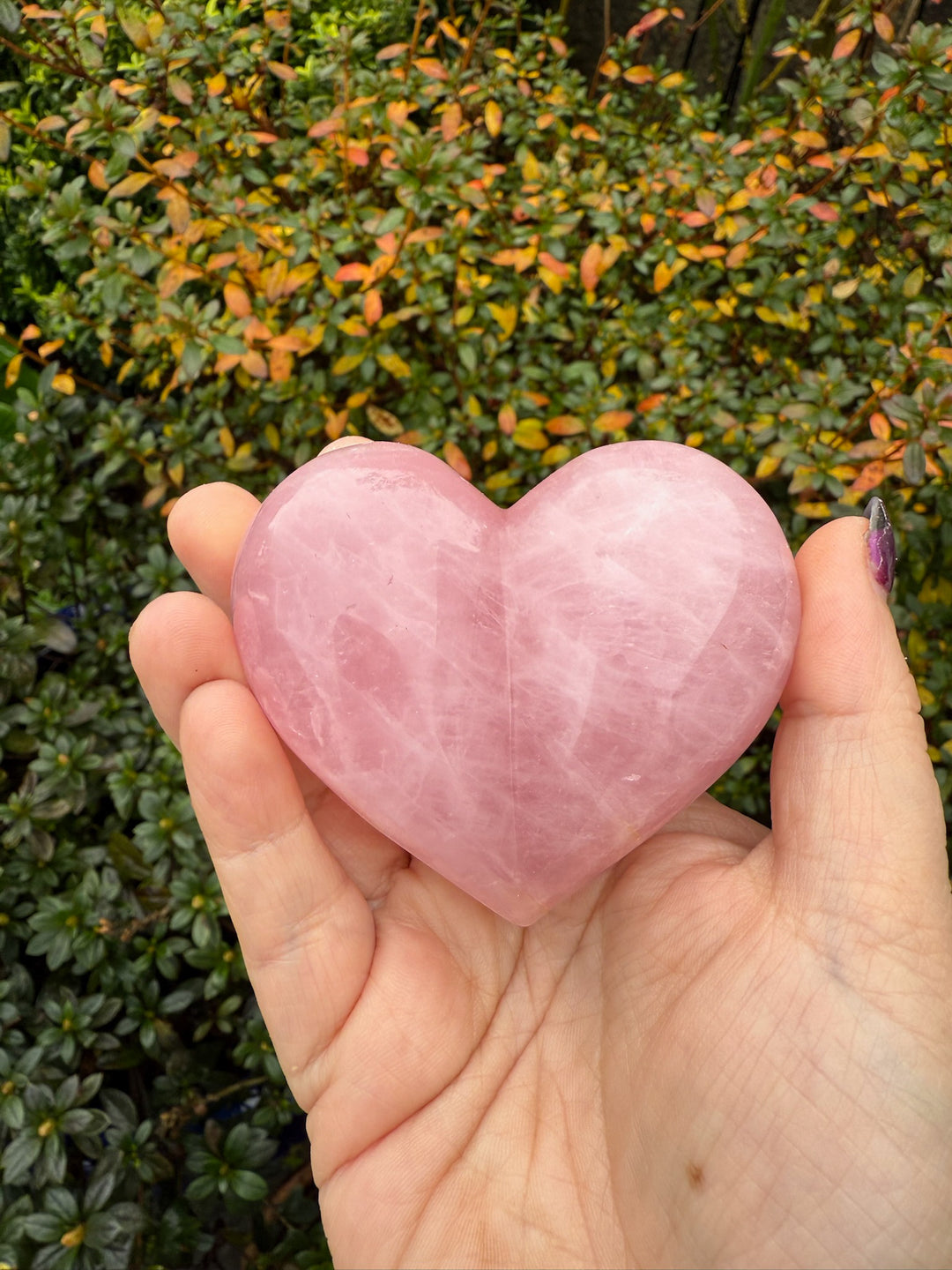 Rose Quartz Heart on a Stand