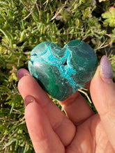 Load image into Gallery viewer, Chrysocolla and Malachite Heart Carving
