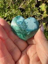 Load image into Gallery viewer, Chrysocolla and Malachite Heart Carving
