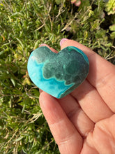 Load image into Gallery viewer, Chrysocolla and Malachite Heart Carving
