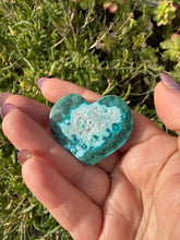 Load image into Gallery viewer, Chrysocolla and Malachite Heart Carving
