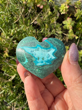 Load image into Gallery viewer, Chrysocolla and Malachite Heart Carving
