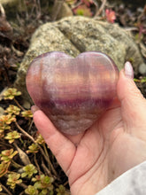 Load image into Gallery viewer, Banded Fluorite Heart Carving
