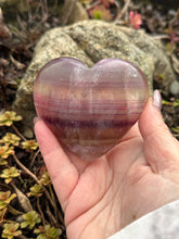 Load image into Gallery viewer, Banded Fluorite Heart Carving
