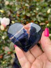 Load image into Gallery viewer, Sunset Sodalite Heart Carving
