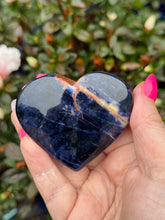 Load image into Gallery viewer, Sunset Sodalite Heart Carving
