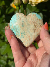 Load image into Gallery viewer, Rare Natural Turquoise Heart from Peru
