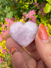 Load image into Gallery viewer, Uv Reactive Kunzite Heart Carving from Brazil
