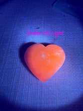 Load image into Gallery viewer, Uv Reactive Kunzite Heart Carving from Brazil
