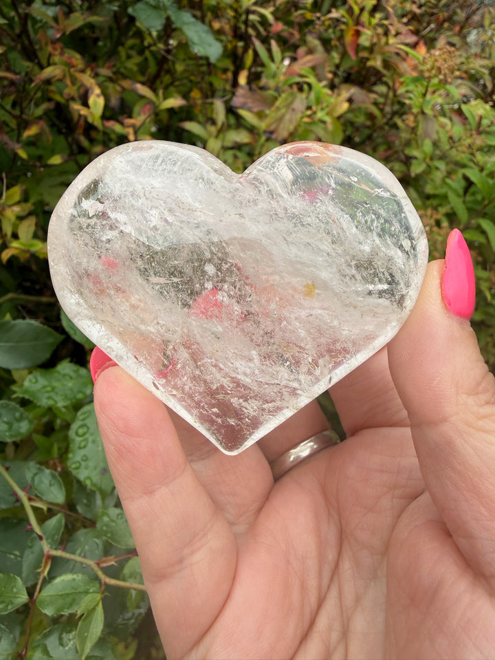 Quartz Heart Carving