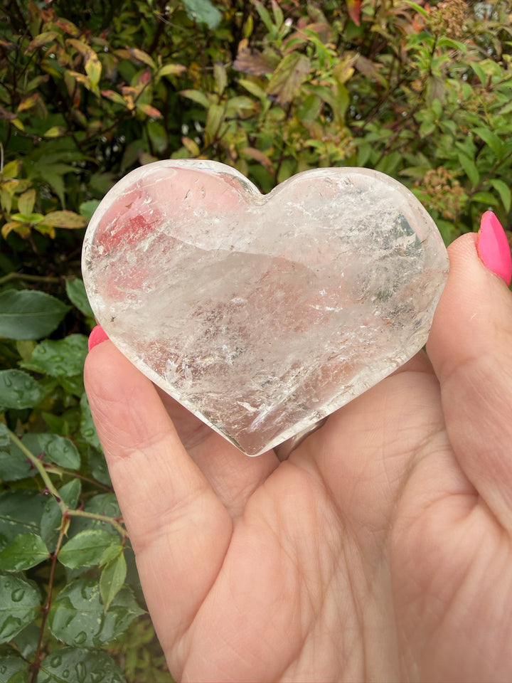 Quartz Heart Carving