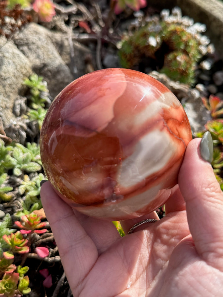 Large Mookaite Sphere 7.2cm Diameter