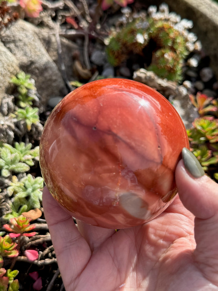 Large Mookaite Sphere 7.2cm Diameter