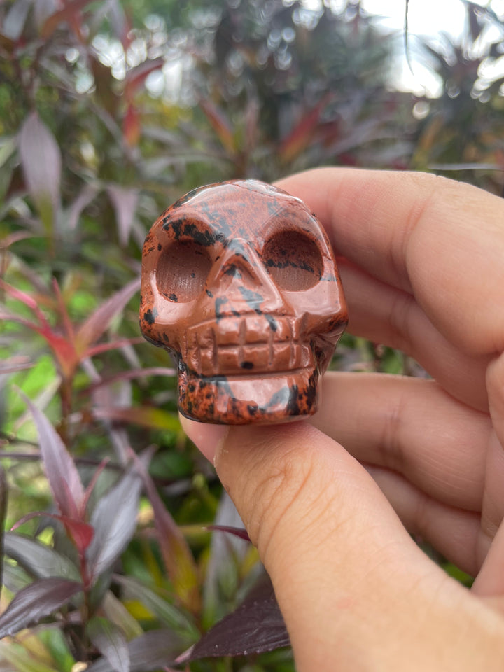 Mahogany Obsidian Skull