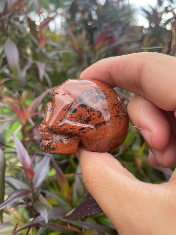 Mahogany Obsidian Skull