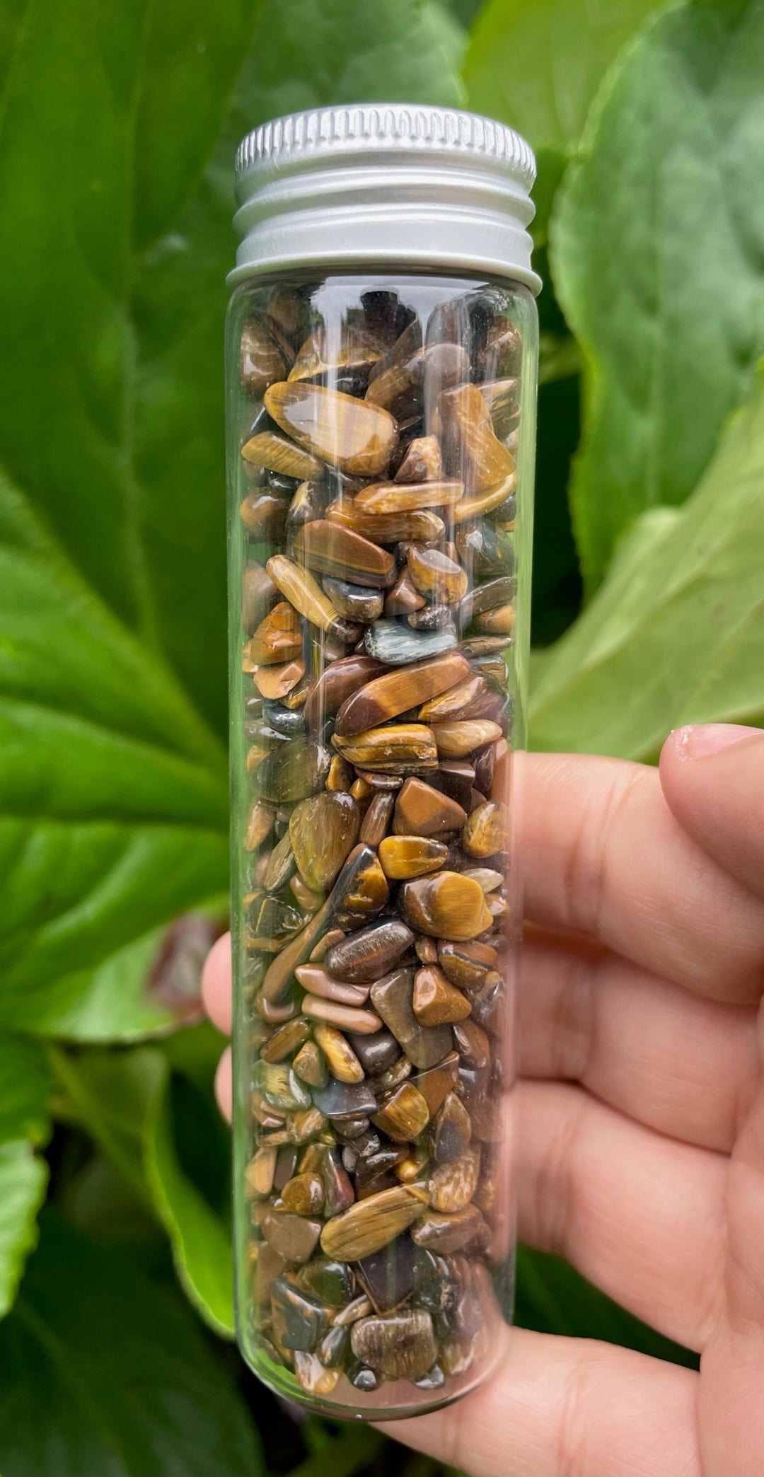 Tigers Eye Chip Bottle