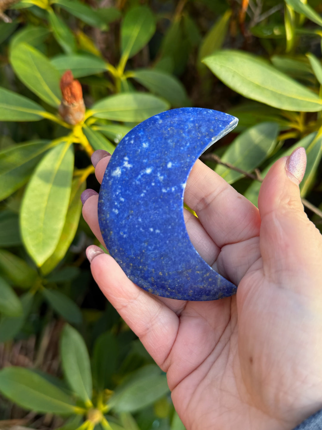Lapis Moon Carving