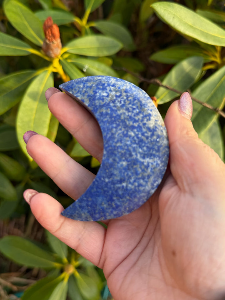 Lapis Moon Carving