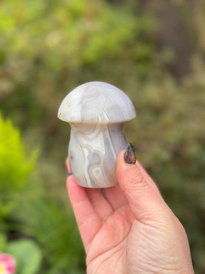 Agate Gemstone Mushroom