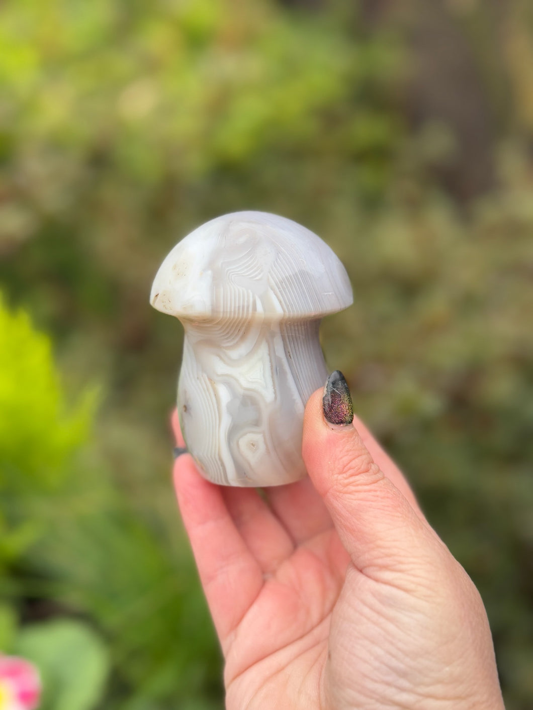 Agate Gemstone Mushroom