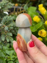 Load image into Gallery viewer, Polychrome Jasper Mushroom
