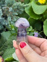 Load image into Gallery viewer, Hand Carved Fluorite Mushroom
