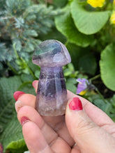 Load image into Gallery viewer, Hand Carved Fluorite Mushroom
